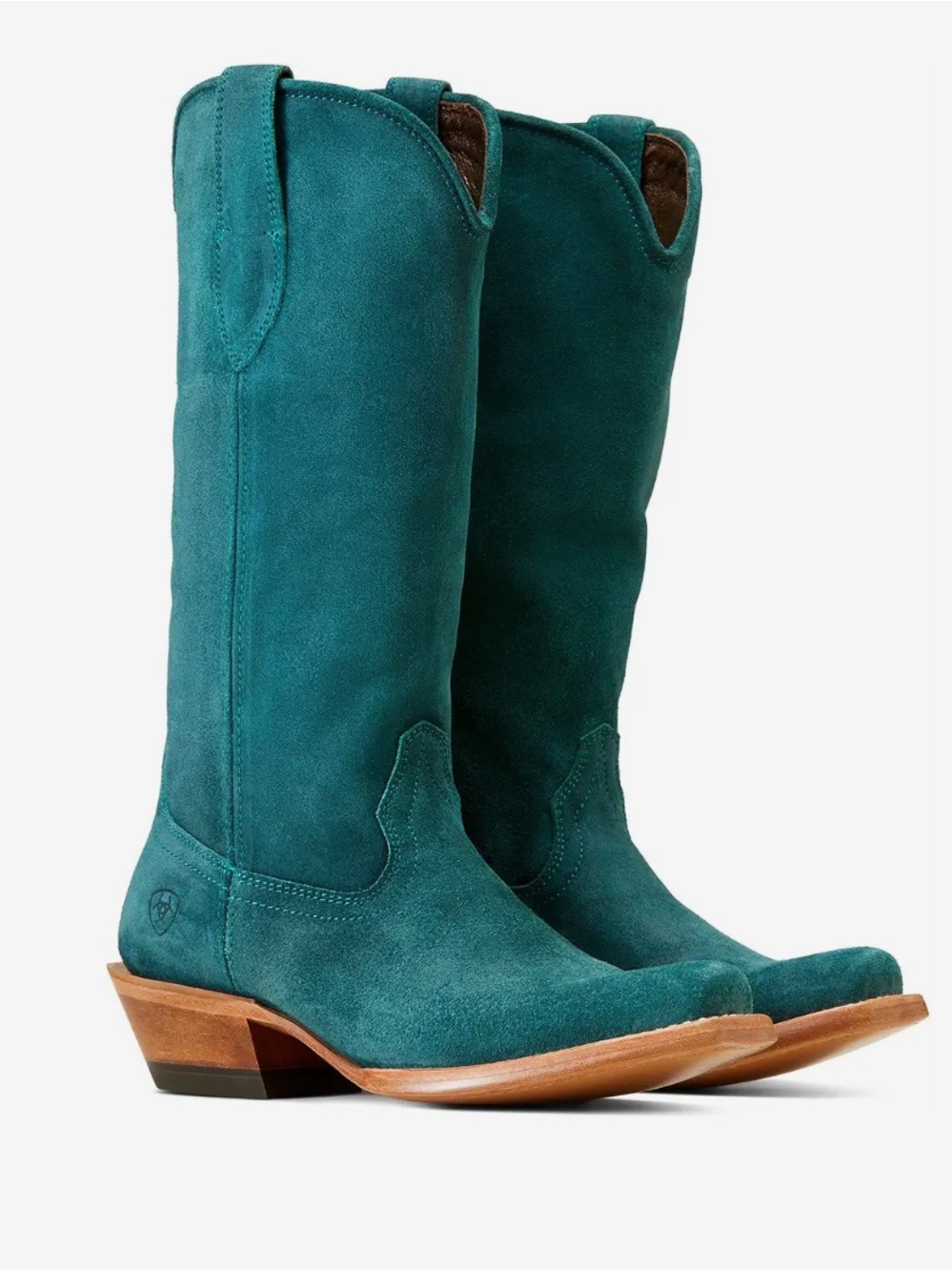 Ariat Memphis Teal Suede Western Knee-High Boots NWT 1348